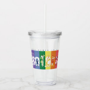 LOONEY TUNES™ - Love Comes In All Colors Acrylic Tumbler