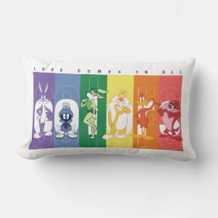 LOONEY TUNES™ - Love Comes In All Colours Lumbar Pillow