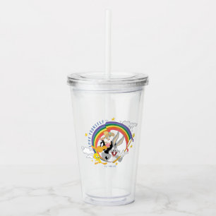 LOONEY TUNES™ - Love Yourself Pride Badge Acrylic Tumbler
