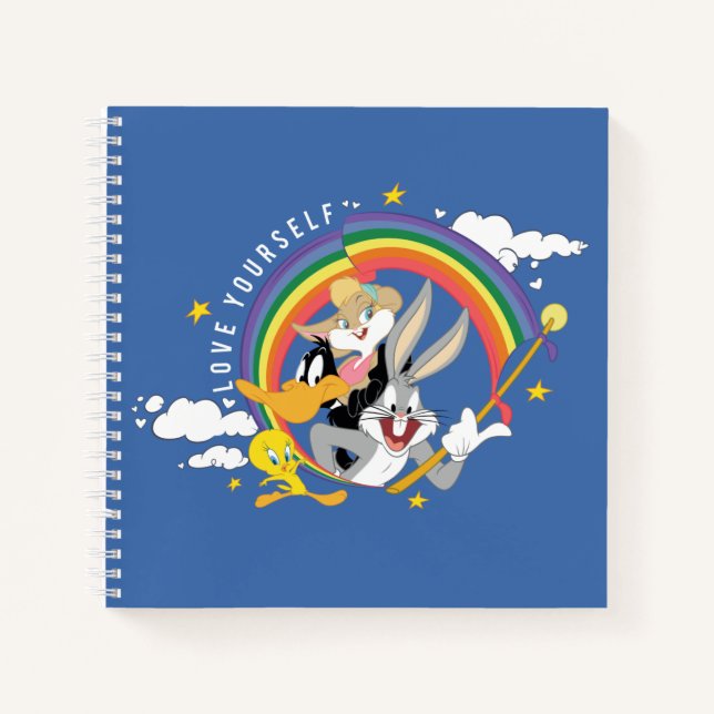 LOONEY TUNES™ - Love Yourself Pride Badge Notebook (Front)