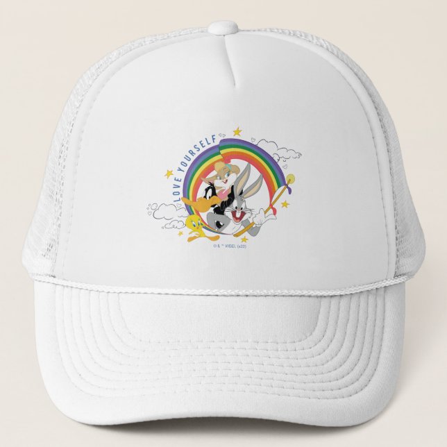 LOONEY TUNES™ - Love Yourself Pride Badge Trucker Hat (Front)