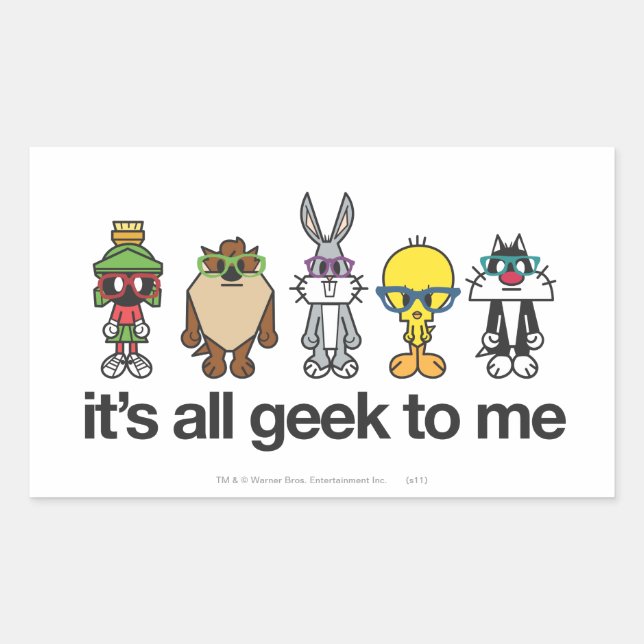 LOONEY TUNES™ Nerds - All Geek To Me Sticker (Front)
