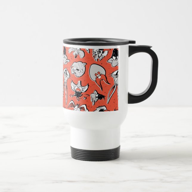 LOONEY TUNES™ Retro Halftone Pattern Travel Mug (Right)
