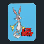 LOONEY TUNES™ Retro Laughs | BUGS BUNNY™ Magnet<br><div class="desc">LOONEY TUNES™ | BUGS BUNNY™ retro character art, featuring his name.</div>
