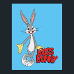 LOONEY TUNES™ Retro Laughs | BUGS BUNNY™ Poster<br><div class="desc">LOONEY TUNES™ | BUGS BUNNY™ retro character art, featuring his name.</div>