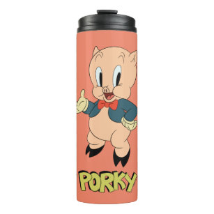 LOONEY TUNES™ Retro Laughs   Porky Pig Thermal Tumbler