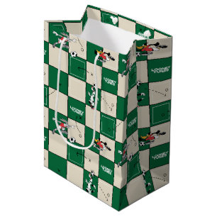 LOONEY TUNES™ Soccer Grid Pattern Medium Gift Bag
