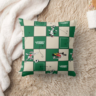 LOONEY TUNES™ Soccer Grid Pattern Throw Pillow