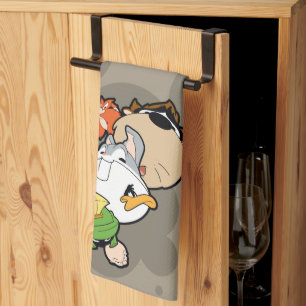 LOONEY TUNES™ Stylized Big Heads Kitchen Towel