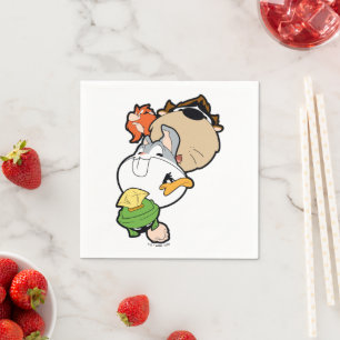 LOONEY TUNES™ Stylized Big Heads Napkin