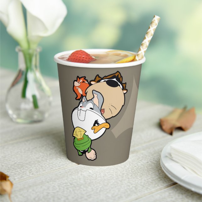 LOONEY TUNES™ Stylized Big Heads Paper Cups (Insitu)
