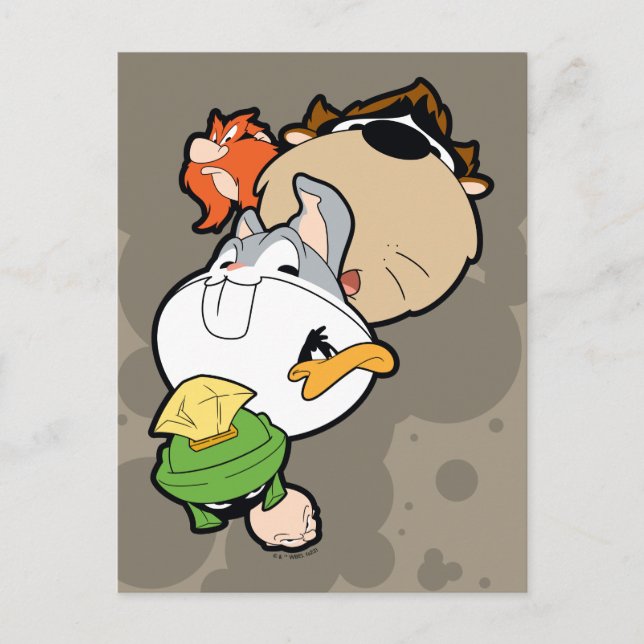 LOONEY TUNES™ Stylized Big Heads Postcard (Front)