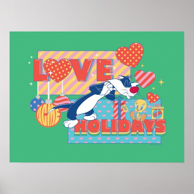 LOONEY TUNES™ | SYLVESTER™ & TWEETY™Love Holidays Poster (Front)
