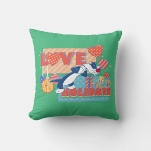 LOONEY TUNES™ SYLVESTER™ & TWEETY™Love Holidays Throw Pillow