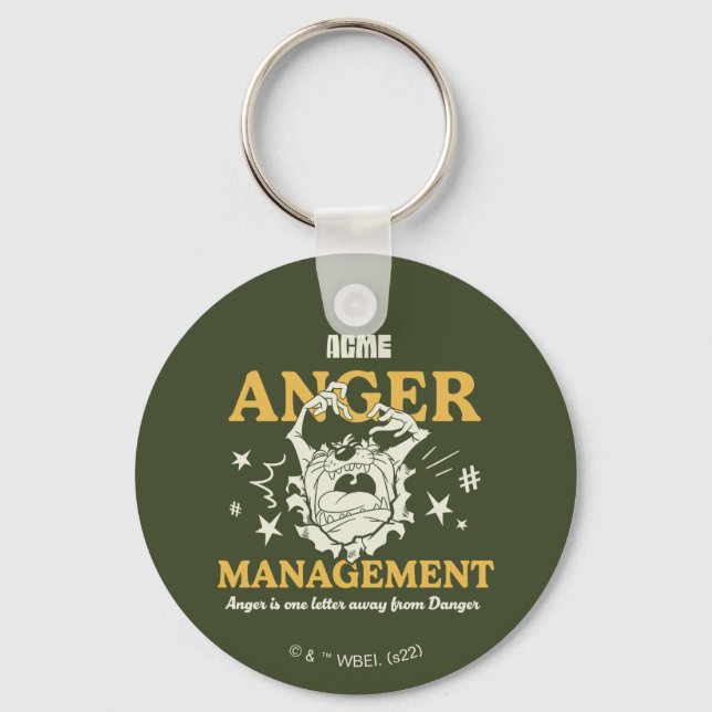 LOONEY TUNES™ |TAZ™ ACME Anger Management Keychain (Front)