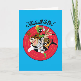 LOONEY TUNES™ "THAT'S ALL FOLKS!™" Bullseye Group Card
