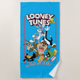LOONEY TUNES™ "THAT'S ALL FOLKS!™" Group Stack Beach Towel