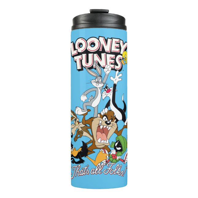 LOONEY TUNES™ "THAT'S ALL FOLKS!™" Group Stack Thermal Tumbler (Front)