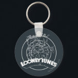 LOONEY TUNES™ THAT'S ALL FOLKS!™ KEYCHAIN<br><div class="desc">Check out all your favourite Looney Tunes characters in this black and white outline drawing inside the iconic Looney Tunes rings with logo and the classic line "That's all folks!" written along the top.</div>