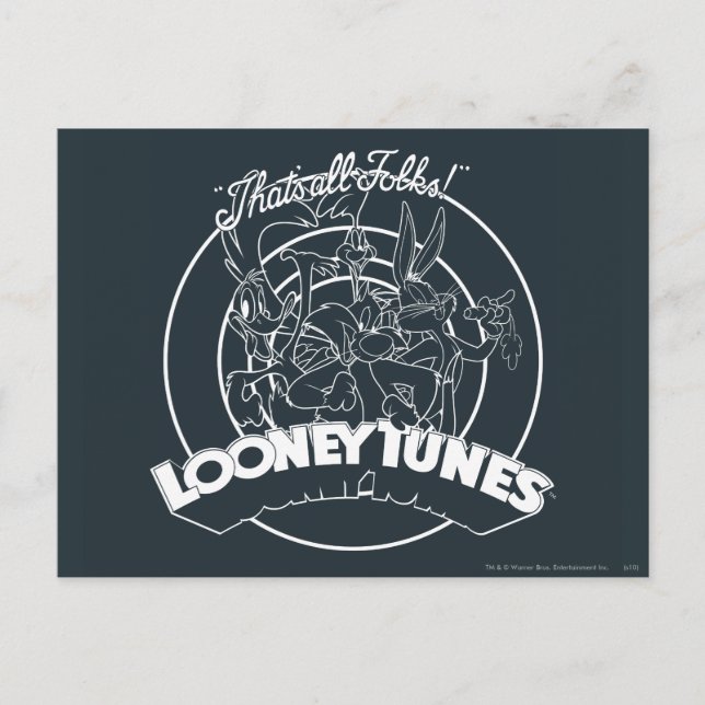 LOONEY TUNES™ THAT'S ALL FOLKS!™ POSTCARD (Front)