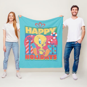 LOONEY TUNES™   TWEETY™ Happy Holidays Fleece Blanket