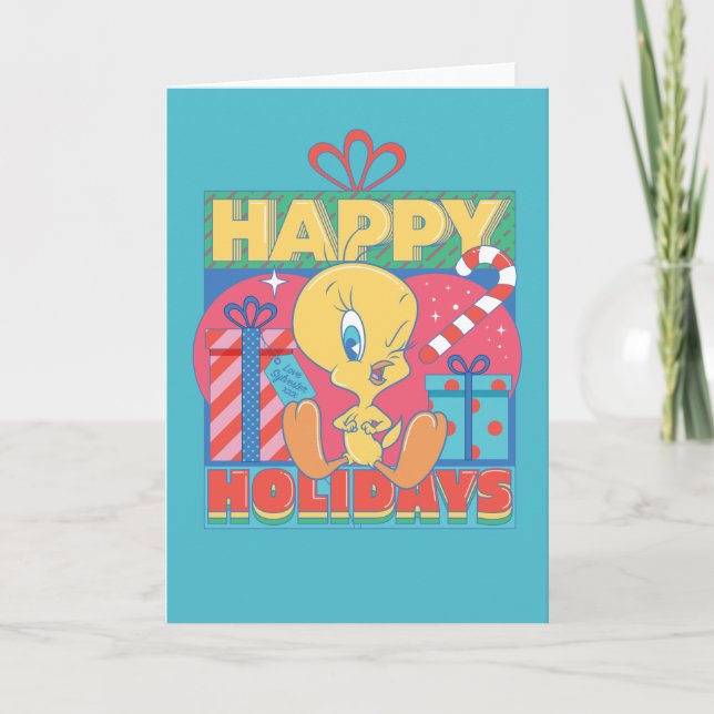 LOONEY TUNES™ | TWEETY™ Happy Holidays Note Card (Front)