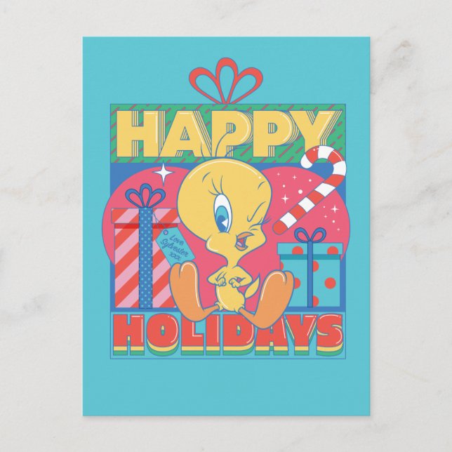 LOONEY TUNES™ | TWEETY™ Happy Holidays Postcard (Front)