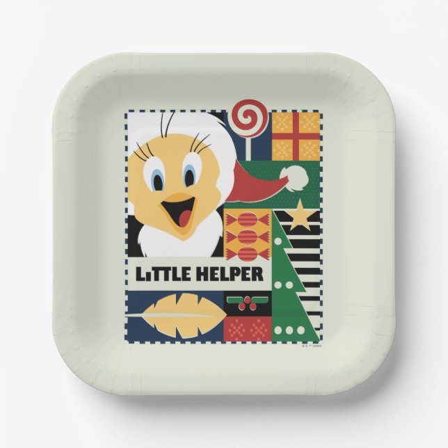 LOONEY TUNES™ TWEETY™ Little Helper Paper Plate (Front)