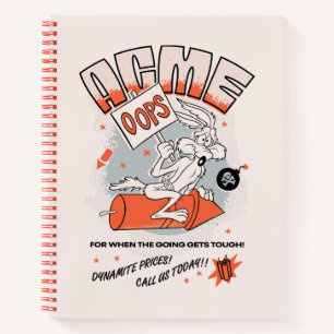 LOONEY TUNES™   WILE E. COYOTE™ ACME Dynamite Notebook