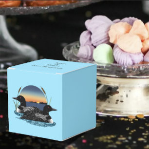 Loons Sunset Blue Favor Box