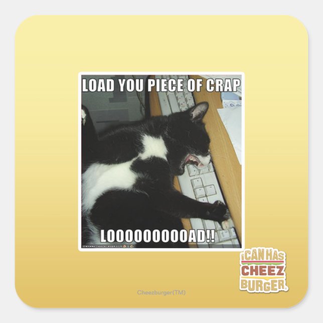 LOOOOOOOOAD SQUARE STICKER (Front)