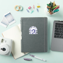 Loop and Honey Represent Logo Sticker in Blue