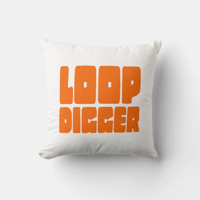 LOOP DIGGER THROW PILLOW (Front)