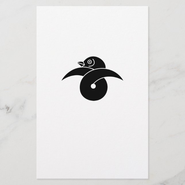 Looped wild goose stationery (Front)