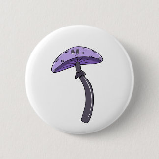 Loopy mushroom  2 inch round button