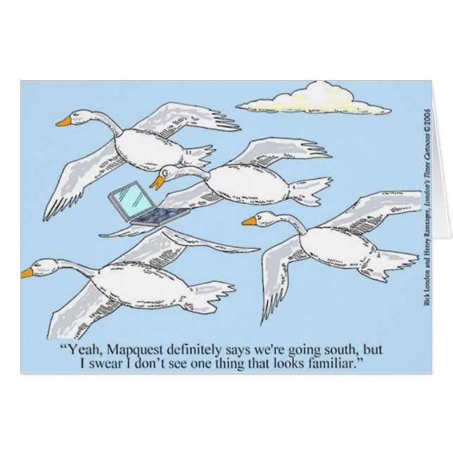 Loose Goose Using Mapquest Funny Gifts & Tees (Front Horizontal)
