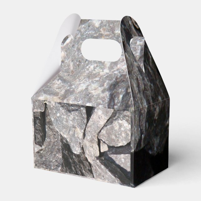 Loose Granite Rock Favor Box (Front Side)