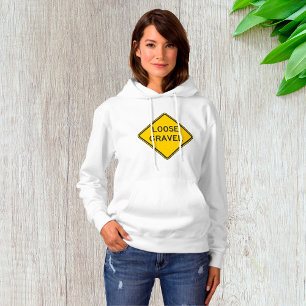 Loose Gravel Warning Sign Road Hazard Hoodie