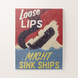 Loose Lips Might Sink Ships Jigsaw Puzzle