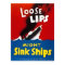 Loose Lips Might Sink Ships - Vintage WW2