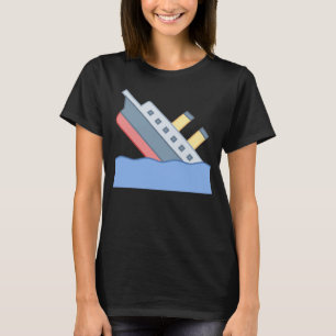 Loose lips sink Sinking Ship Titanic Iceberg T-Shirt