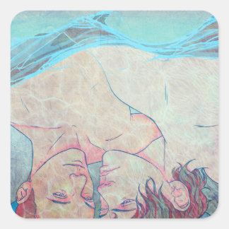 Loose Lips Square Sticker