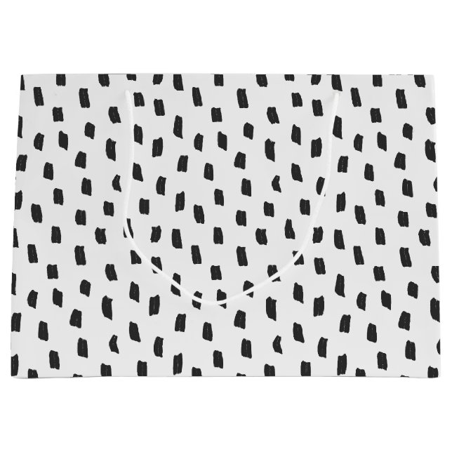 Loose Mark Black & White Large Gift Bag (Front)