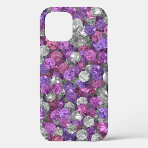 Loose Pink and Purple Gemstones iPhone 12 Pro Case