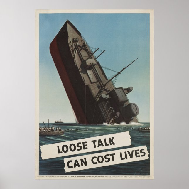 Loose Talk Can Cost L Poster (Front)