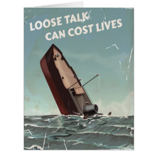 Loose Talk Cost Lives WW2 Poster