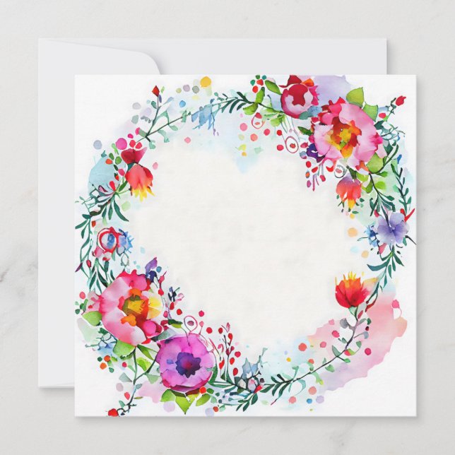 Loose Watercolor Flower Happy and Bright Uplifting (Front)