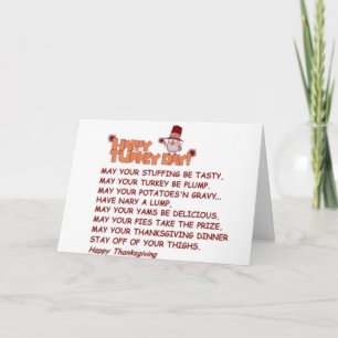 LOOSEN THE BELT-WATCH THE GAME! ENJOY HOLIDAY CARD