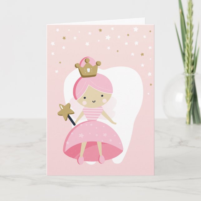 Loosing Tooth Greeting Card with Tooth Fairy (Front)