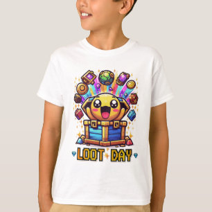 Loot Day Gaming Treasure Chest Graphic T-Shirt